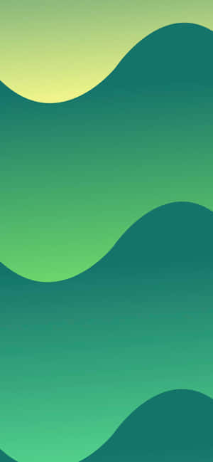 Abstract Green Hills Minimalist Background Wallpaper