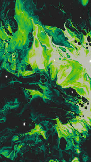 Abstract Green Marble Texture Wallpaper