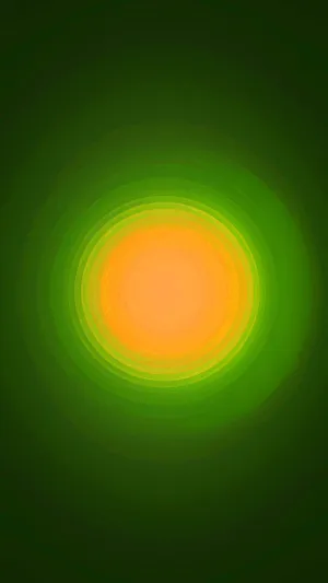 Abstract Green Yellow Gradient Concentric Circles Wallpaper