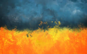 Abstract Infernoand Smoke Wallpaper