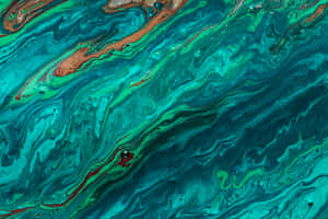 Abstract Jade Swirl Pattern Wallpaper