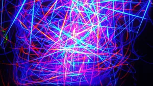Abstract Laser Led 4k Wallpaper