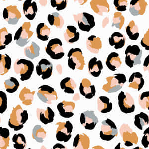 Abstract Leopard Print Pattern Wallpaper