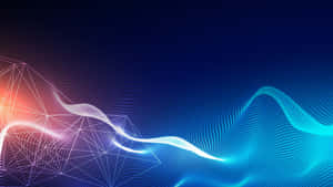 Abstract Light Wave Flow Wallpaper