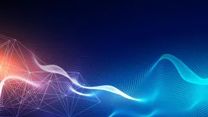 Abstract Light Wave Flow Wallpaper