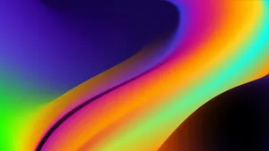 Abstract Light Wave Flow Wallpaper