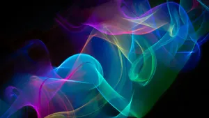 Abstract Light Waves Wallpaper