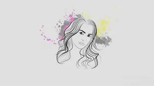 Abstract Line Art Wallpaper