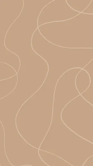 Abstract Line Minimalist Brown Aesthetic Wallpaper