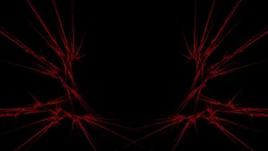 Abstract Lines Of Vibrant Red In A Detailed Pattern Wallpaper