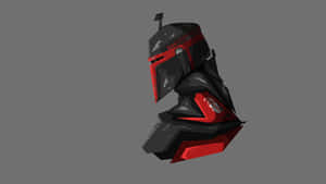 Abstract Mandalorian Helmet Design Wallpaper