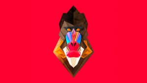 Abstract Mandrill Artwork Wallpaper