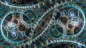 Abstract Mechanical Fractal Art Wallpaper