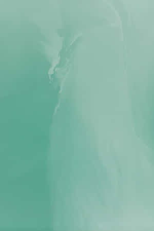 Abstract Minimalist Green Wave Wallpaper