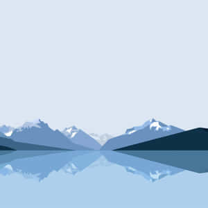 Abstract Mountain Landscape Reflection Wallpaper