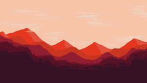 Abstract Mountain Silhouettesat Dusk Wallpaper