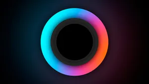 Abstract Neon Circle Gradient Background Wallpaper