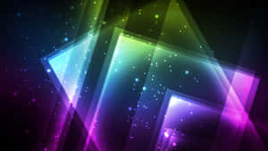 Abstract Neon Light Beams Wallpaper