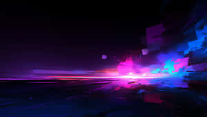Abstract Neon Light Streaks Wallpaper
