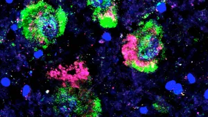 Abstract Neon Space Texture Wallpaper