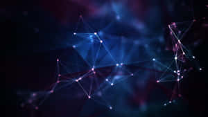 Abstract Network Connections Background Wallpaper