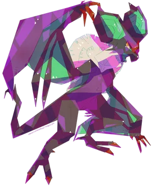 Abstract Noivern Artwork Wallpaper