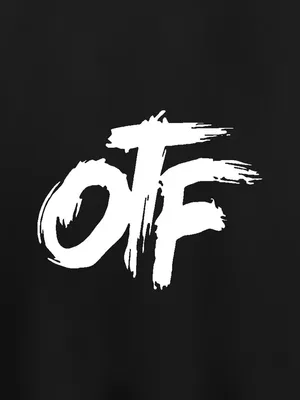 Abstract O T F Logo Black Background Wallpaper