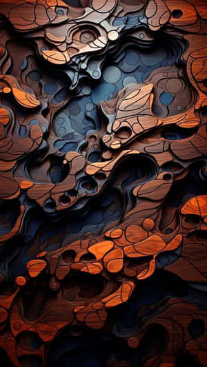 Abstract Organic Layers Artwork Wallpaper