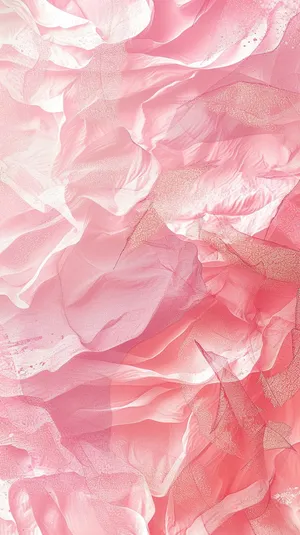 Abstract Pink Fabric Waves Wallpaper