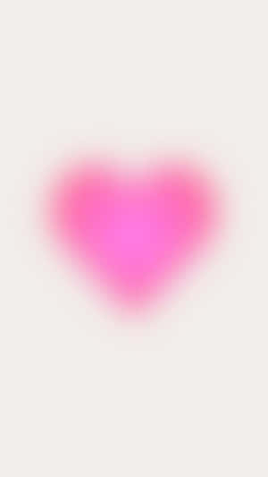 Abstract Pink Heart Aura Wallpaper