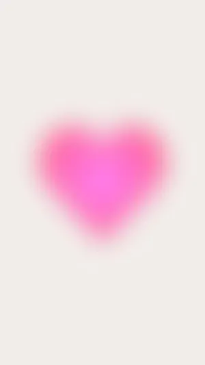 Abstract Pink Heart Aura Wallpaper