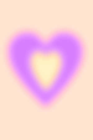 Abstract Pink Heart Aura Wallpaper