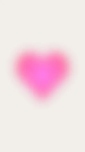 Abstract Pink Heart Glow Wallpaper