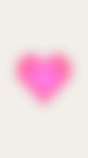 Abstract Pink Heart Glow Wallpaper