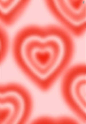 Abstract Pink Heart Pattern Wallpaper
