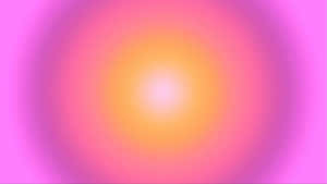 Abstract Pink Orange Aura Background Wallpaper