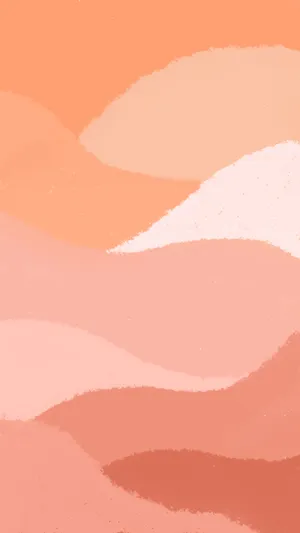 Abstract Pink Orange Waves Artwork Wallpaper