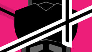 Abstract Pinkand Black Design Wallpaper