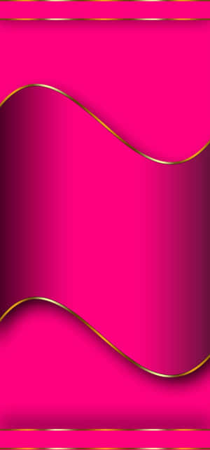 Abstract Pinkand Gold Waves Background Wallpaper