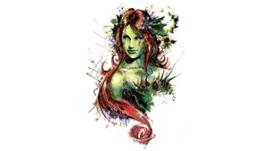 Abstract Poison Ivy Artwork Wallpaper