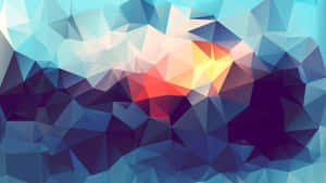 Abstract Polygonal Sunrise Art4 K.jpg Wallpaper