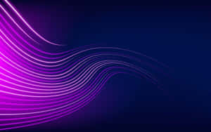 Abstract Purple Energy Waves Wallpaper