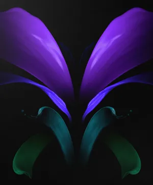 Abstract Purple Flower Art Wallpaper