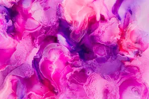 Abstract Purple Ink Art Wallpaper