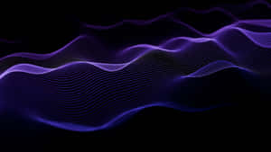 Abstract Purple Light Waves Wallpaper