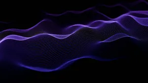 Abstract Purple Light Waves Wallpaper