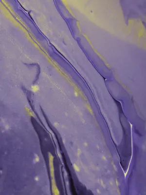 Abstract Purple Yellow Ink Patterns Wallpaper
