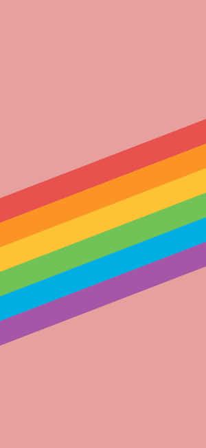 Abstract Rainbow Stripes Background Wallpaper