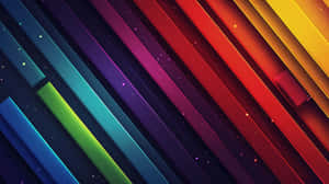 Abstract Rainbow Stripes Background Wallpaper