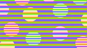 Abstract Rainbow Stripesand Circles Wallpaper